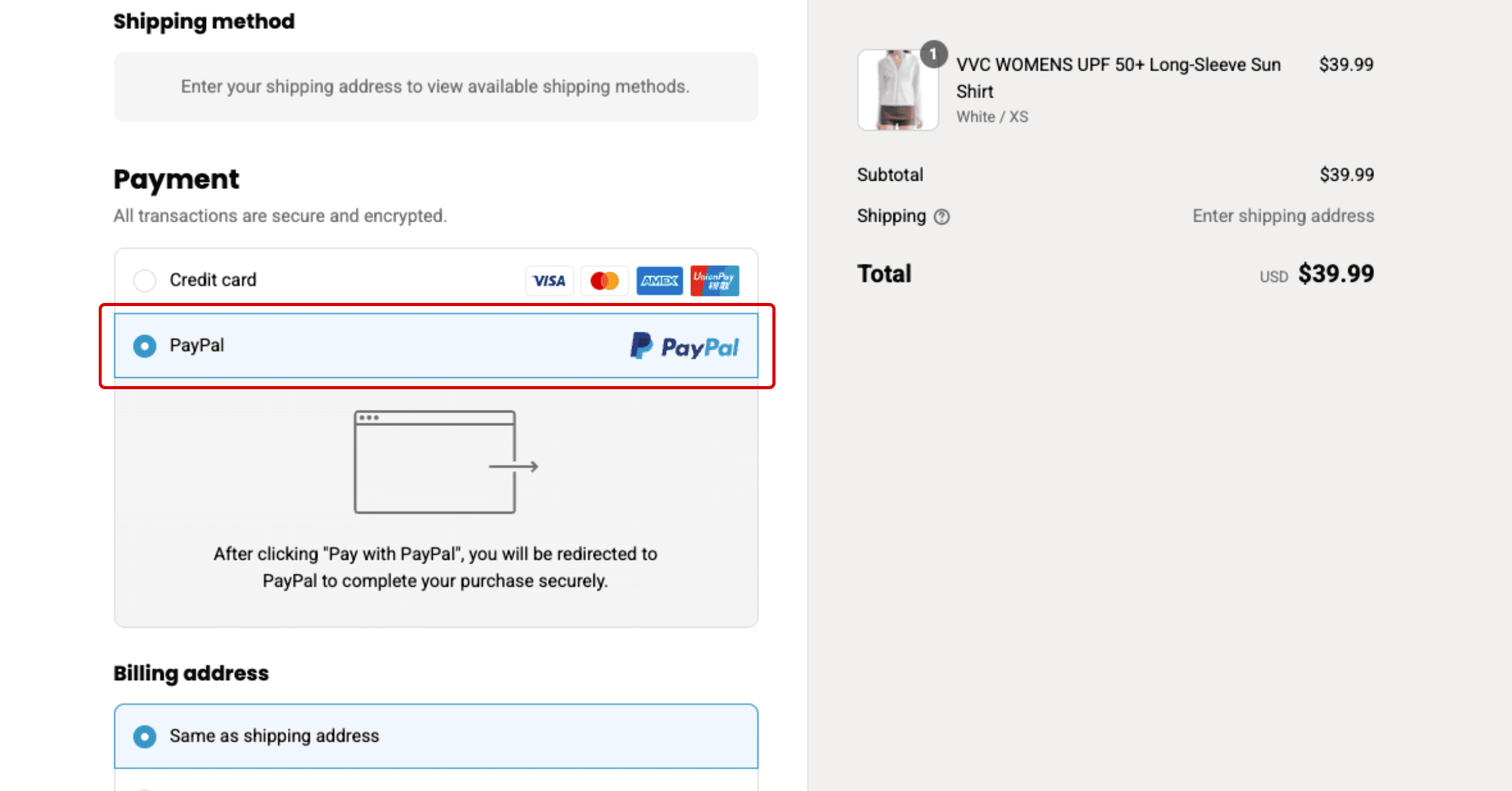 paying by PayPal pc version